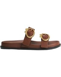 Dior - Open-Toe Round-Toe Slippers - Lyst
