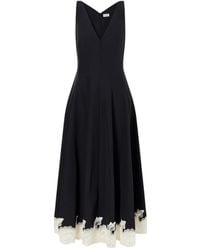 Jonathan Simkhai - Mira Lace-Trim Midi Dress - Lyst