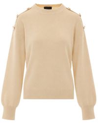 Liu Jo - Button-Shoulder Sweater - Lyst