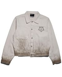 Enfants Riches Deprimes - Enfants Riches Déprimés Type Viii Buttoned Distressed Denim Jacket - Lyst