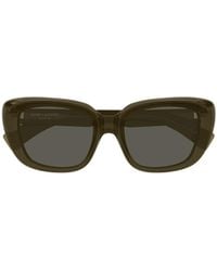 Saint Laurent - Eyewear Rectangle-Frame Logo Detail Sunglasses - Lyst