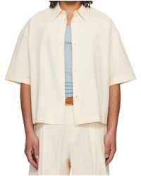Studio Nicholson - Cotton- And Linen-Blend Coutil Shirt - Lyst