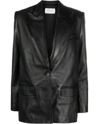 Magda Butrym - Peak-Lapels Sheepskin Blazer - Lyst