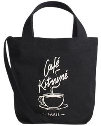Maison Kitsuné - Cafe Kitsune Coffee Cup Mini Tote Bag - Lyst