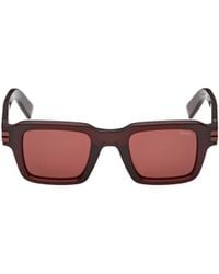 ZEGNA - Rectangular Frame Sunglasses - Lyst