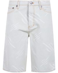 Daily Paper - Logo-Print Contrast-Stitch Shorts - Lyst