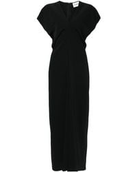 P.A.R.O.S.H. - Draped Cady Maxi Dress - Lyst