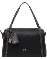 Liu Jo - Stud-Trim Structured Bucket Bag - Lyst