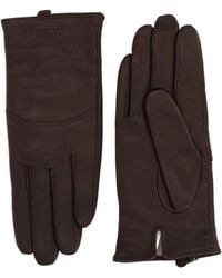 Max Mara - Solid-Color Leather Gloves - Lyst