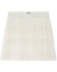 Versace - Tweed Mini Skirt - Lyst