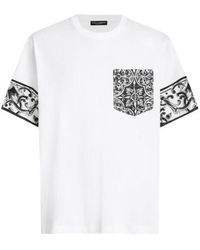 Dolce & Gabbana - Majolica Printed Short-Sleeved T-Shirt - Lyst