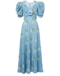 Rodarte - Floral Silk Cocktail Dress - Lyst