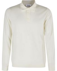 Roberto Collina - Long-Sleeve Knitted Polo Shirt - Lyst