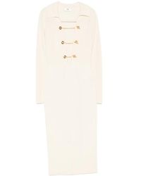 Elisabetta Franchi - Tone Chain-Link Detail Midi Dress - Lyst