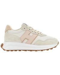 Hogan - Logo Patch Panelled Sneakers - Lyst