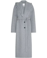 Sportmax - Olmo Hooded Belted Coat - Lyst