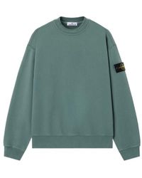 Stone Island - Logo Patch Long-Sleeved Sweatshirt - Lyst