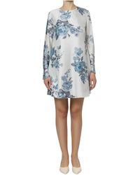Marella - Printed Long-Sleeve Dress - Lyst