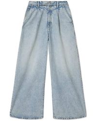 AllSaints - Haze Wide Leg Pleated Jeans - Lyst