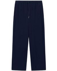 Giorgio Armani - Crinkled-Effect Drawstring Trousers - Lyst