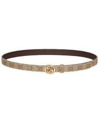 Gucci - Incrocio Gg Logo Buckle Belt - Lyst
