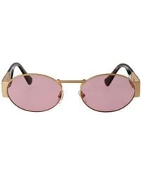 Versace - Eyewear Oval-Frame Sunglasses - Lyst