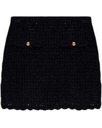 Ganni - Crochet Mini Skirt - Lyst