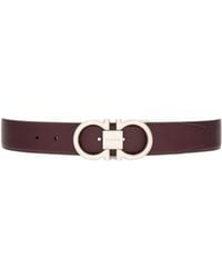 Ferragamo - Double-Sided Logo Buckle Belt - Lyst