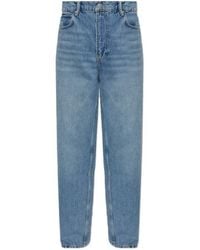 AllSaints - Faded-Effect Straight-Leg Jeans - Lyst