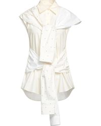 MM6 by Maison Margiela - Two-Color Knitting Shirt - Lyst