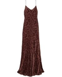 Veronica Beard - Jolynn Devoré-Velvet Maxi Dress - Lyst