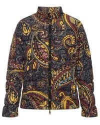 Etro - Cropped Recycled Nylon Down Jacket With Paisley Motif - Lyst