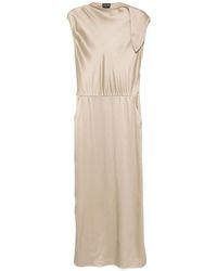Giorgio Armani - Tie-Shoulder Satin Gown - Lyst