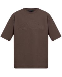 DSquared² - Logo Embossed Crewneck T-Shirt - Lyst