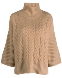 Max Mara - Okra Turtleneck Long-Sleeved Jumper - Lyst