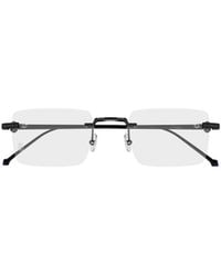 Cartier - Rectangle-Frame Glasses - Lyst