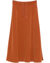 Herno - Drawstring-Fastening Maxi A-Line Skirt - Lyst