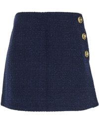 Pinko - Tweed Mini Skirt - Lyst