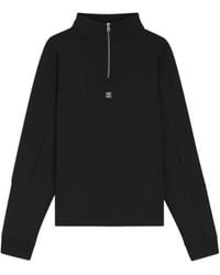 BOSS - Half-Zip Panelled Sweater - Lyst