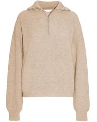 Malo - Half-Zip Knitted Sweater - Lyst