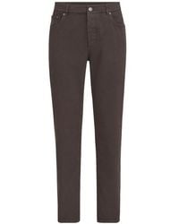 Brunello Cucinelli - Garment-Dyed Comfort Lightweight-Denim Traditional-Fit Five-Pocket Trousers - Lyst