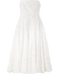 Jonathan Simkhai - Imogen Strapless Fil Coupé Jacquard Midi Dress - Lyst