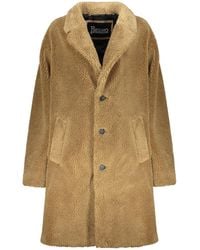 Herno - Shearling Coat - Lyst