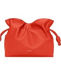 Loewe - Smooth Leather Bucket Clutch - Lyst