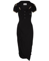 Vivienne Westwood - Long Monday Pulling Polo-Collar Midi Dress - Lyst