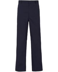 Prada - Stretch Poplin Pants - Lyst