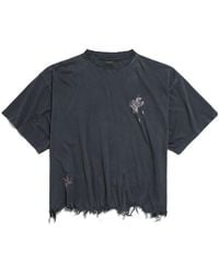 Balenciaga - Nail Polish Cropped T-Shirt - Lyst