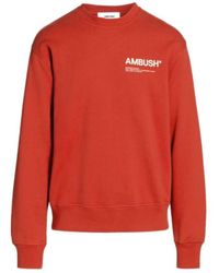 Ambush - Logo-Print Crew-Neck Relaxed Sweatshirt - Lyst