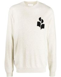 Isabel Marant - Logo Intarsia Crewneck Knitted Jumper - Lyst