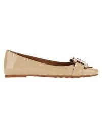 Tod's - Round-Head Flat Shoes - Lyst
